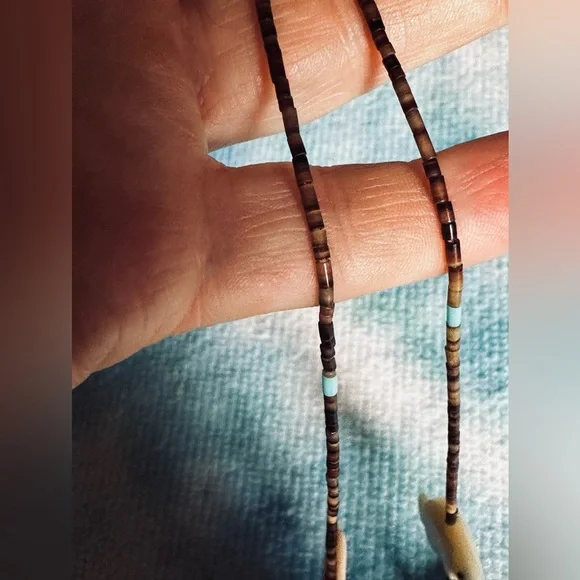 CYBER SALE Zuni Turquoise Stone Carved Fetish Animal Necklace. - Picture 10 of 12